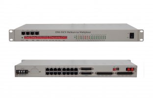 China 8xE1 G.703+4xEthernet+1 to 18 channel voice (FXS/FXO) fiber multiplexer factory
