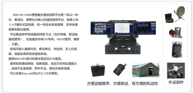 融合通信便携指挥中心建设（应急机动节点）